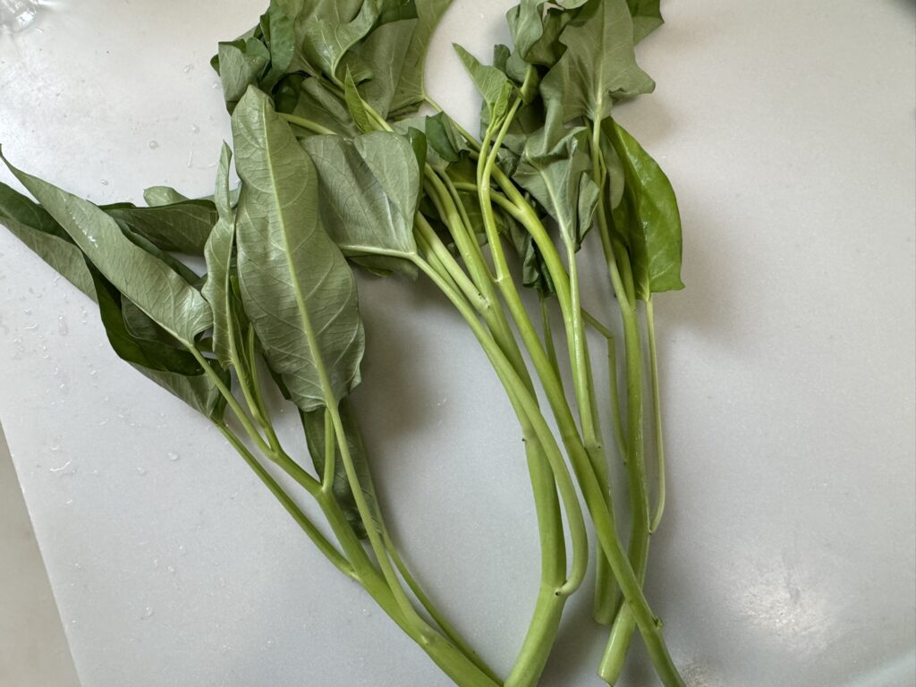 茎の部分が空洞になった野菜「空心菜」